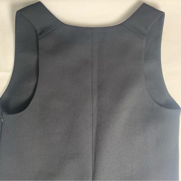 Babaton size 10 medium Black Sheath textured Dress V-Neck business casual - Picture 7 of 12